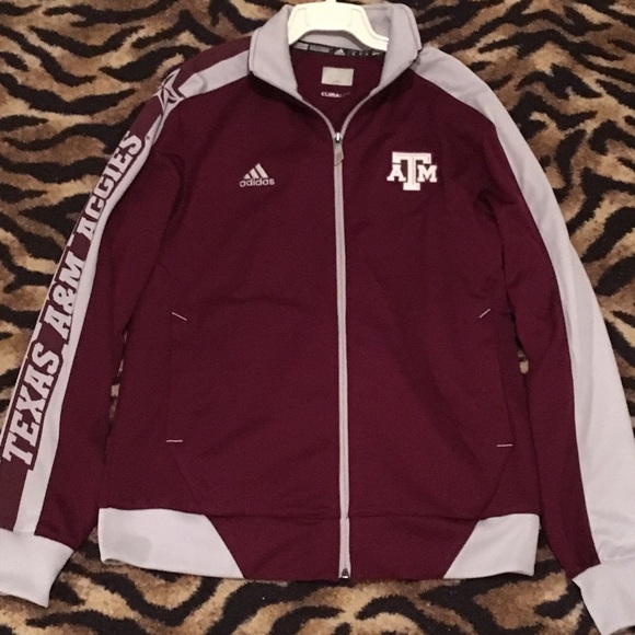 adidas Other - Texas A&M Adidas ClimaLite Jacket ZipUp Size Small